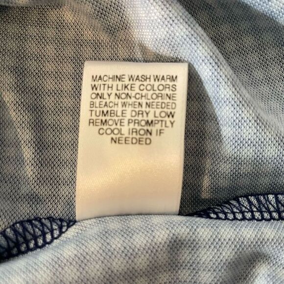 Roundtree & Yorke Gray Gingham Loose-Fit Short-Sleeve Polo Shirt Size L - Picture 8 of 10